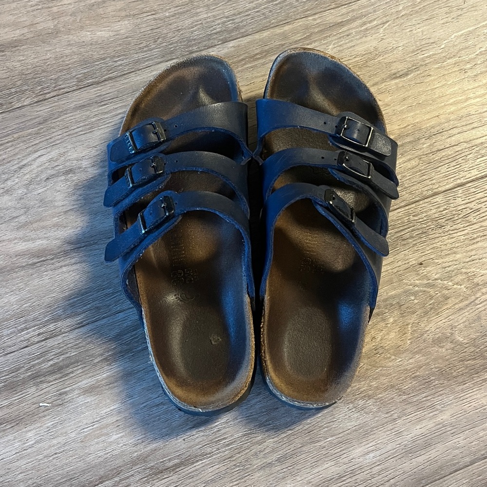 Birkenstock Florida Navy Sandals Size 38
